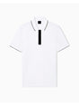 Polo Armani slim fit con inserto sui bottoni Uomo - Bianco