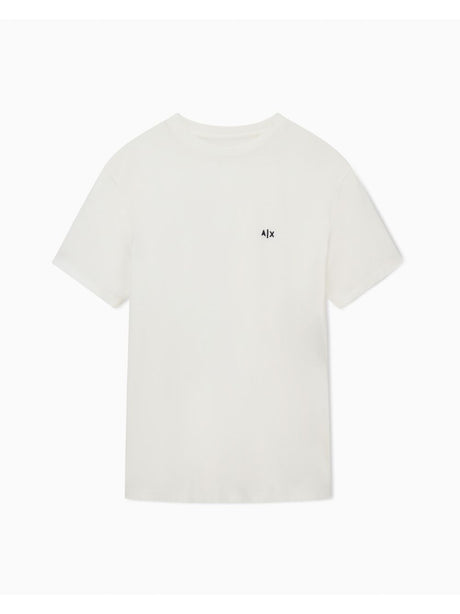 T-shirt Armani Regular Fit in Jersey di Cotone Uomo - Bianco