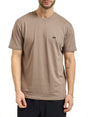 T-shirt Armani Regular Fit in Jersey di Cotone Uomo - Marrone