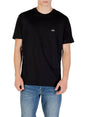 T-shirt Armani Regular Fit in Jersey di Cotone Uomo - Nero