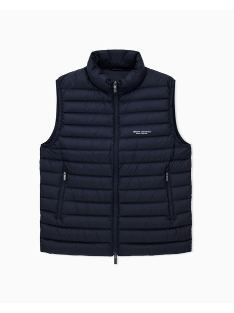 Gilet Armani smanicato fullzip Uomo - Navy