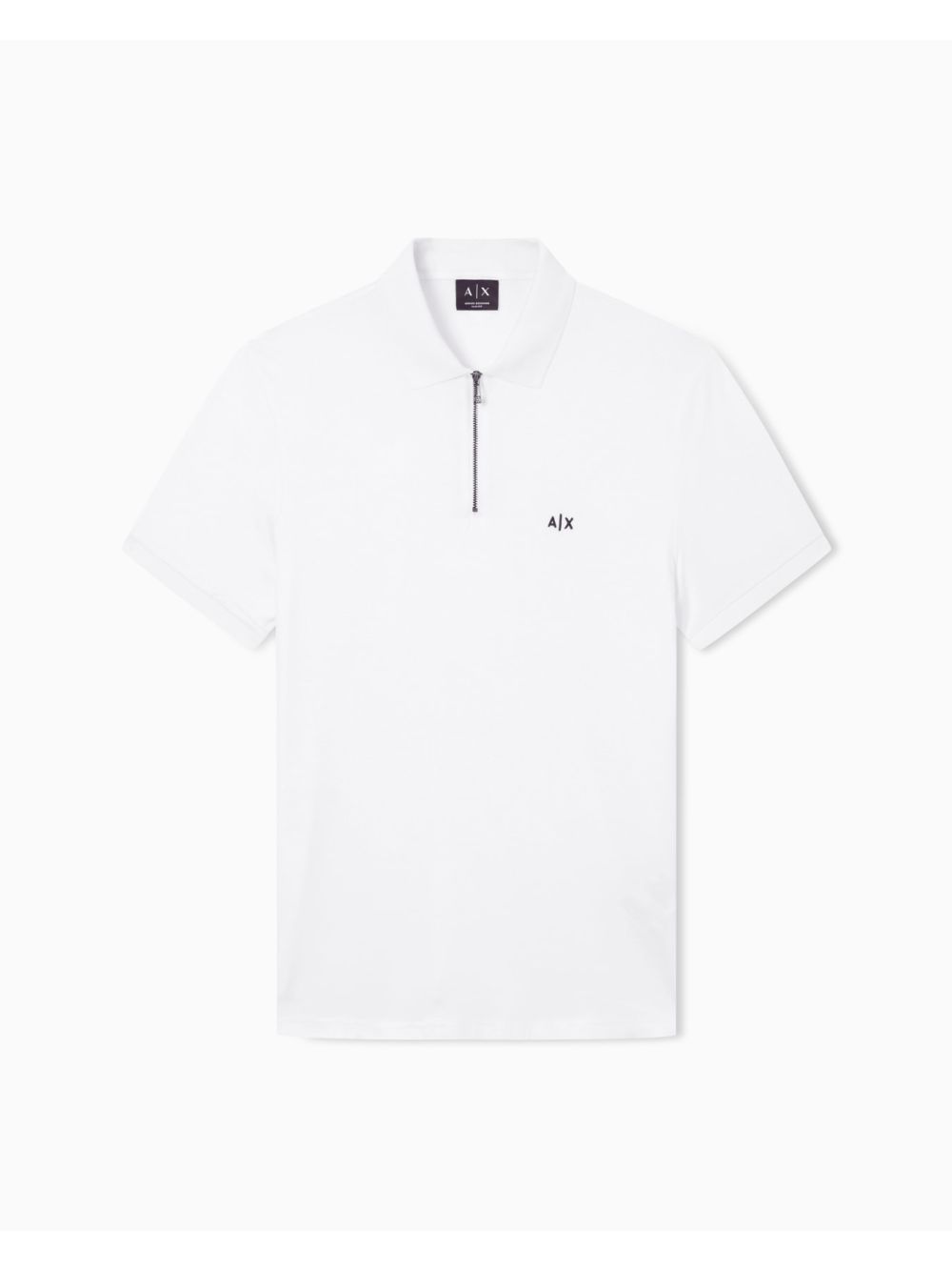 Polo Armani in tessuto tecnico Uomo - Bianco