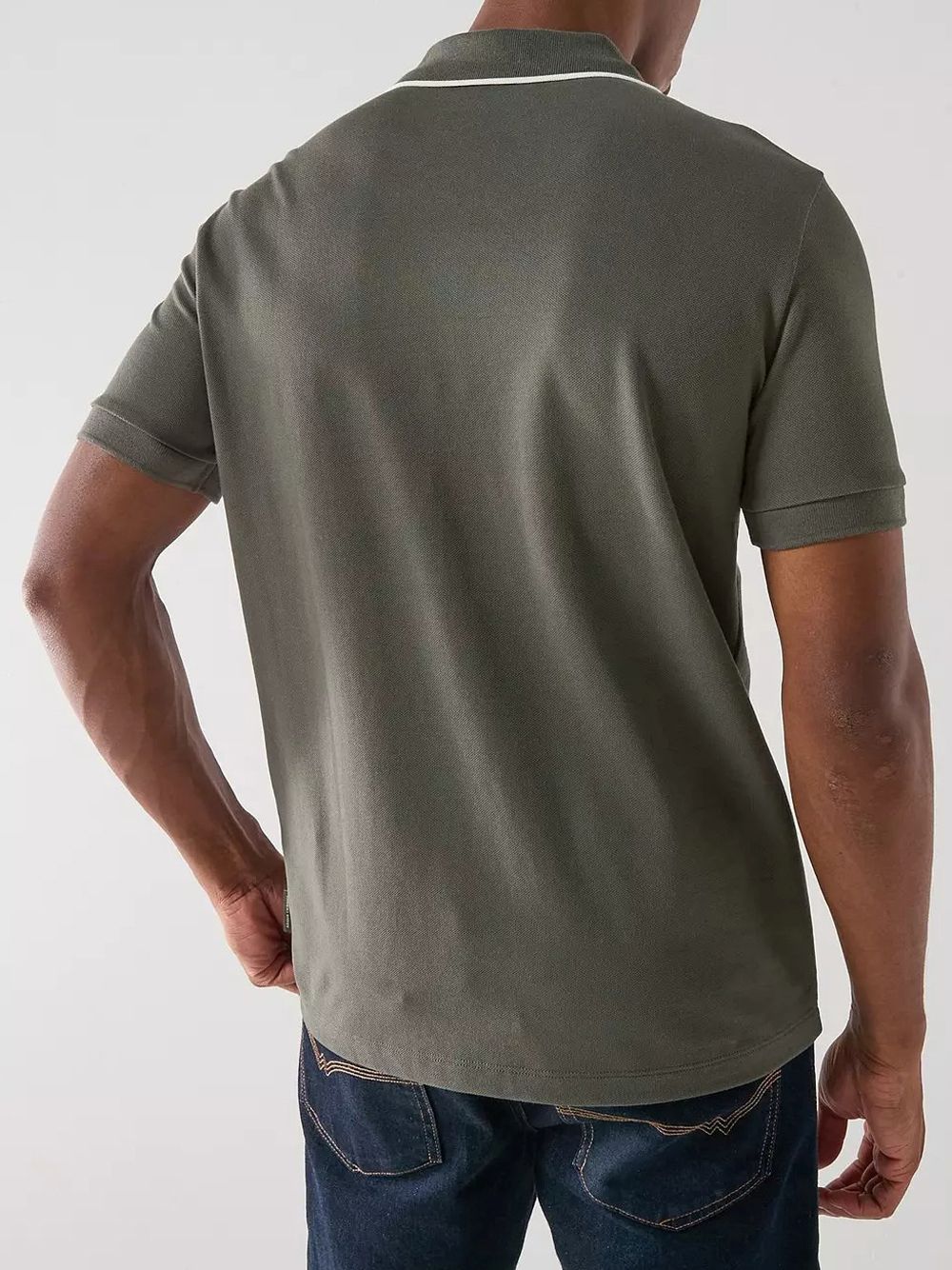 Polo Armani Classica in Piqué di Cotone Traspirante Uomo - Verde
