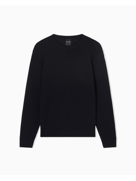 Pullover Armani Jumpers in tessuto tecnico Uomo - Navy