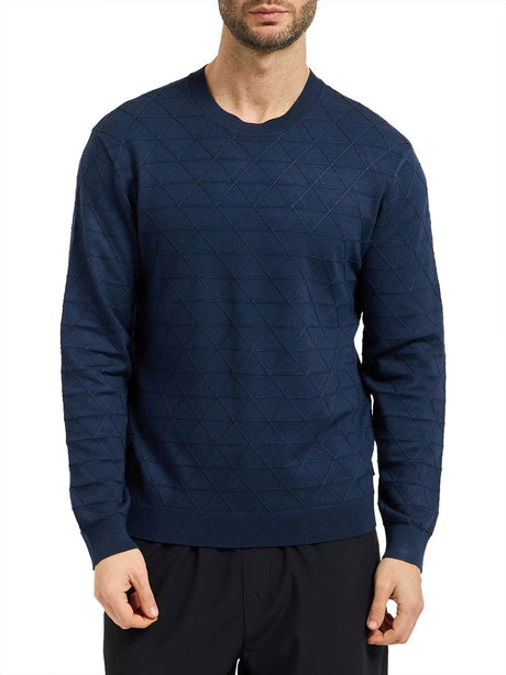 Pullover Armani Jumpers in tessuto tecnico Uomo - Blu