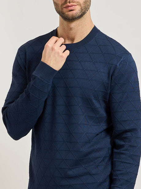 Pullover Armani Jumpers in tessuto tecnico Uomo - Blu