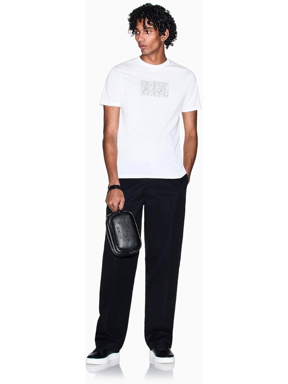 T-shirt Armani Slim fit in cotone Uomo - Bianco