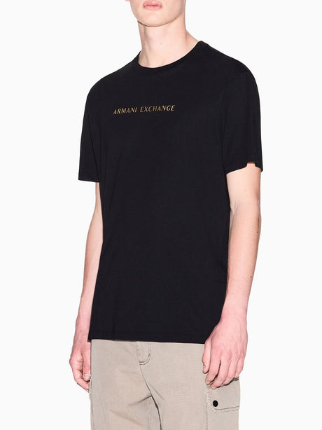 T-shirt Armani Regular fit in cotone Uomo - Nero