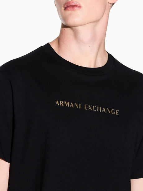 T-shirt Armani Regular fit in cotone Uomo - Nero