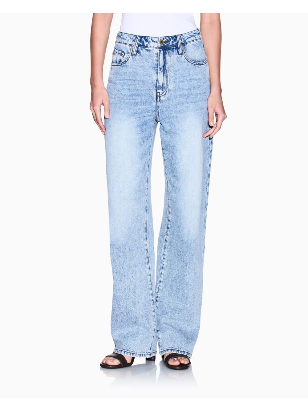 Jeans Armani Relaxed in cotone Donna - Denim