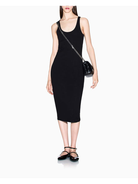 Vestito Armani midi in tessuto tecnico Donna - Nero