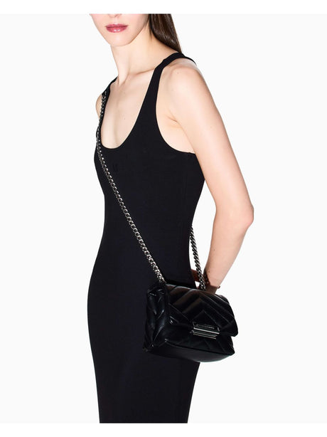 Vestito Armani midi in tessuto tecnico Donna - Nero