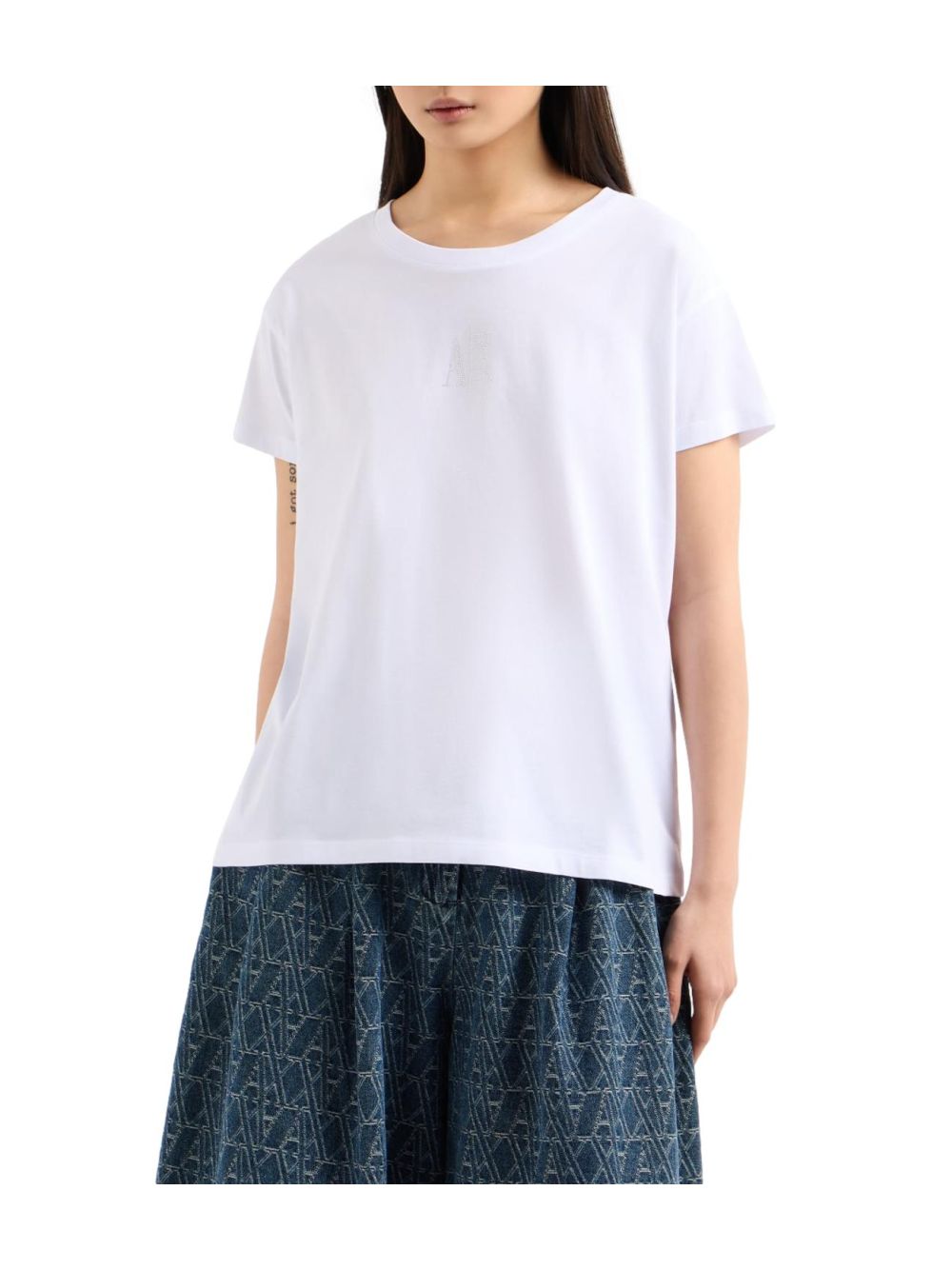 T-shirt Armani Relaxed fit in cotone Donna - Bianco