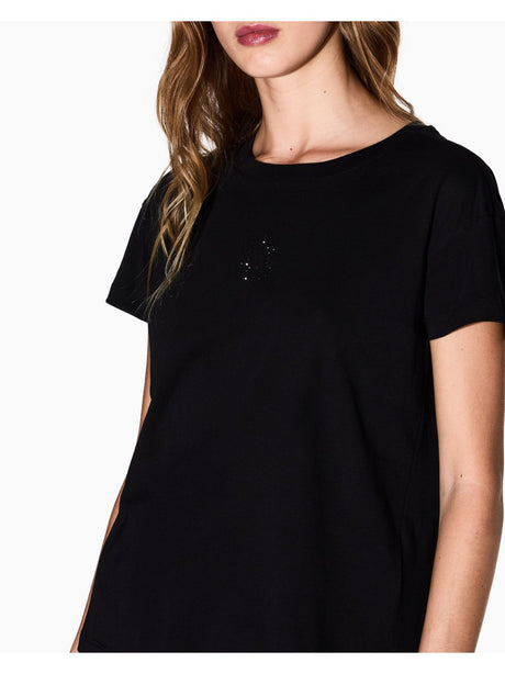 T-shirt Armani Relaxed fit in cotone Donna - Nero