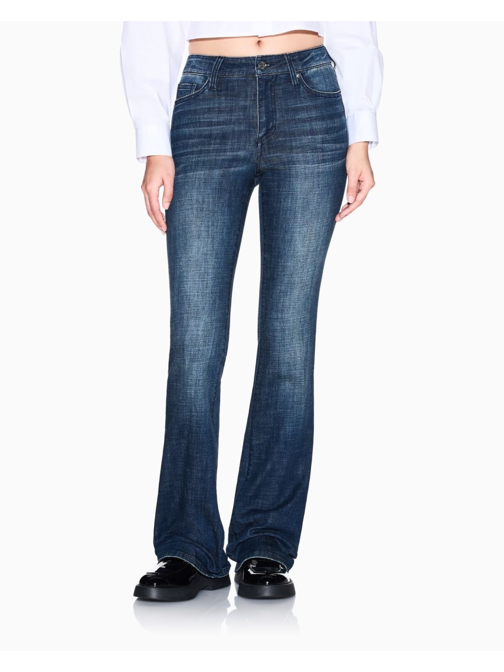 Jeans Armani Flared in cotone Donna - Denim