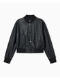 Giubbino Armani Bomber in ecopelle Donna - Nero