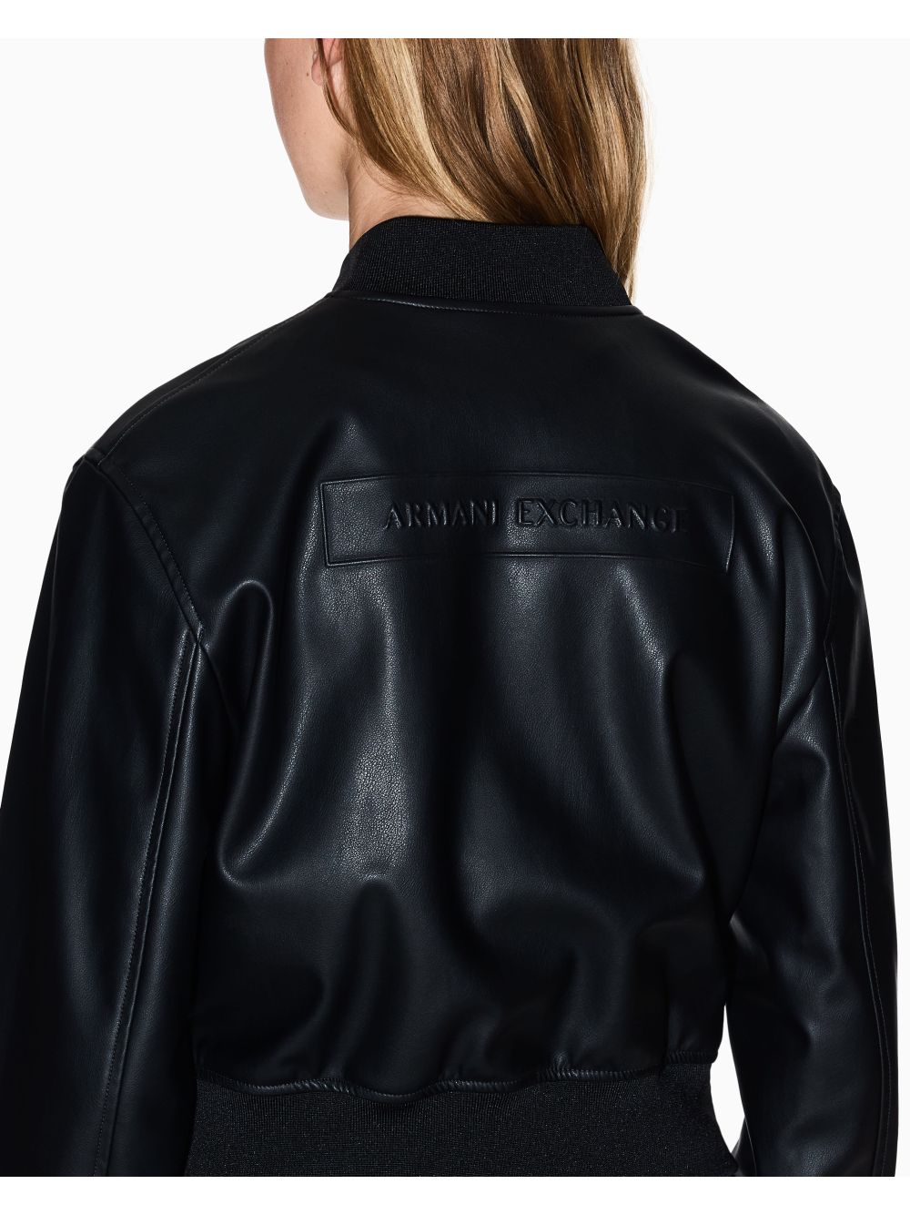 Giubbino Armani Bomber in ecopelle Donna - Nero
