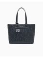 Borsa Armani shopper con logo allover Donna - Nero
