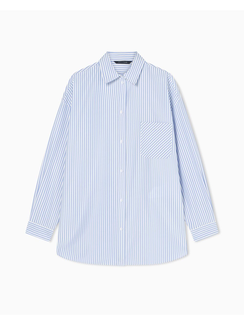Camicia Armani a Righe Donna - Celeste