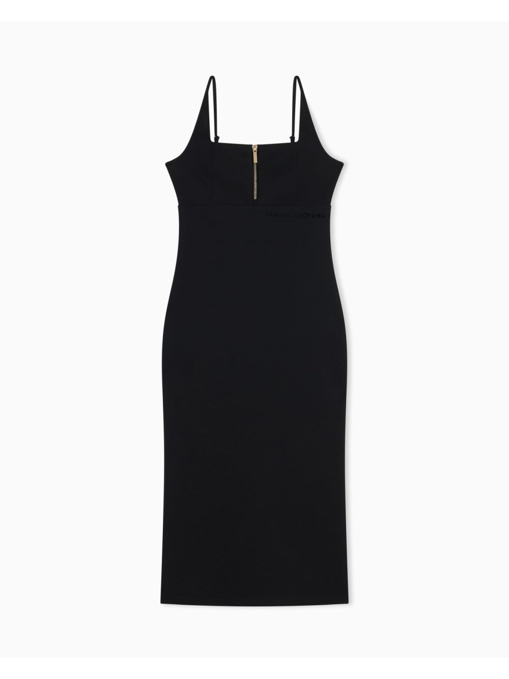 Vestito Armani midi in tessuto tecnico Donna - Nero