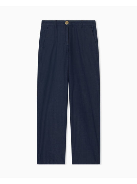 Pantalone Armani in tessuto tecnico Donna - Denim