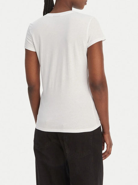 T-shirt Armani Slim Fit in Jersey Donna - Bianco