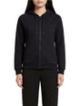 Felpa Armani Zip-up in tessuto misto Donna - Nero