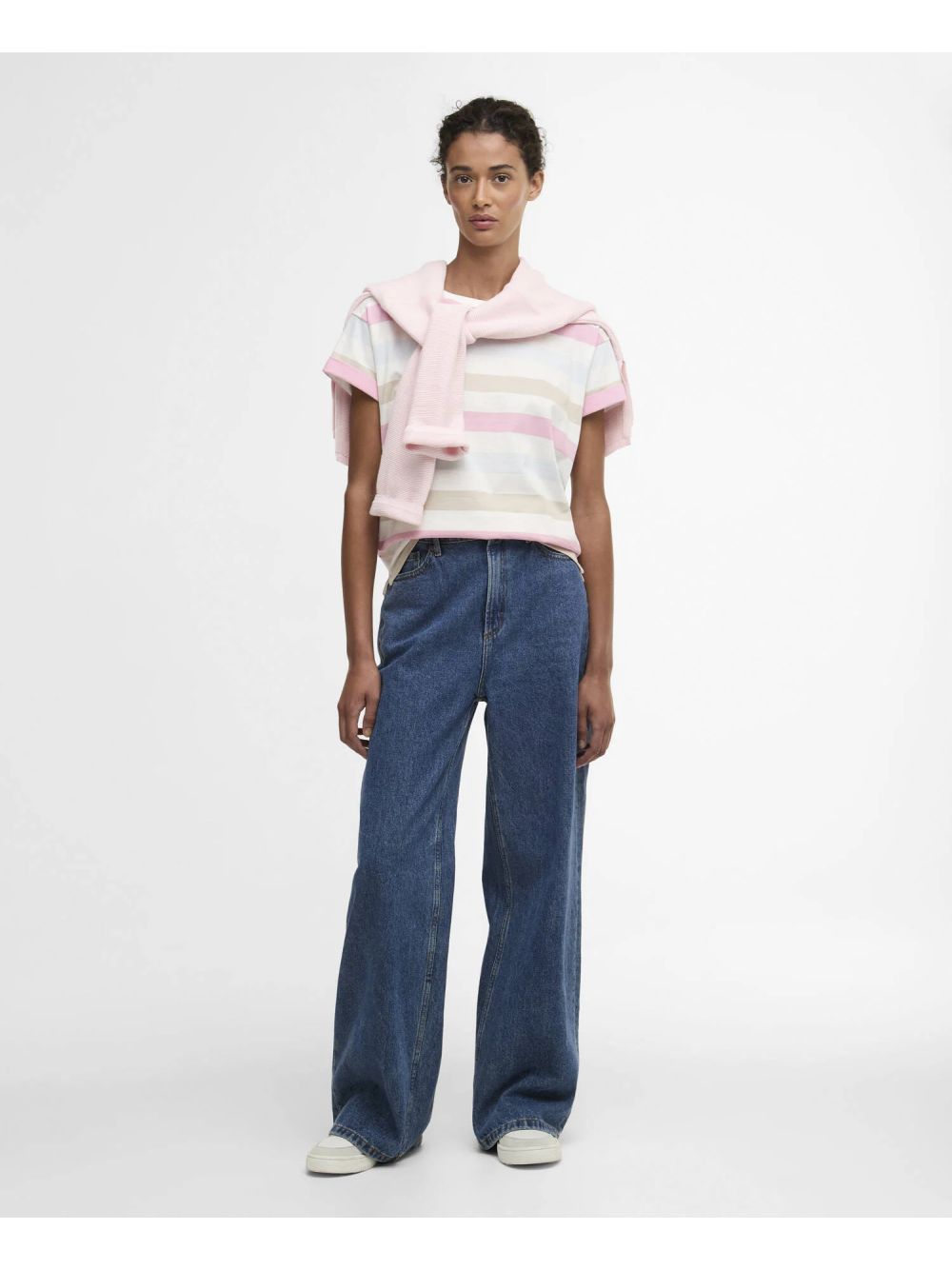 T-shirt Barbour lyndale top Donna - Blu