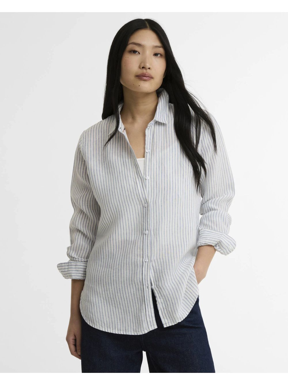 Camicia Barbour marine Donna - Celeste
