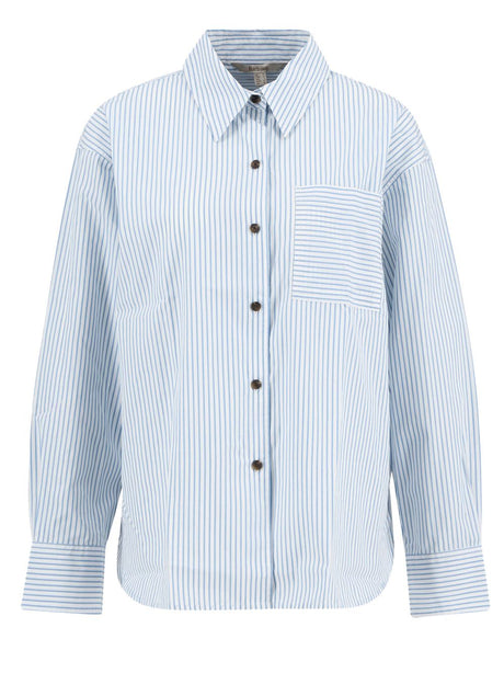 Camicia Barbour polly striped Donna - Celeste