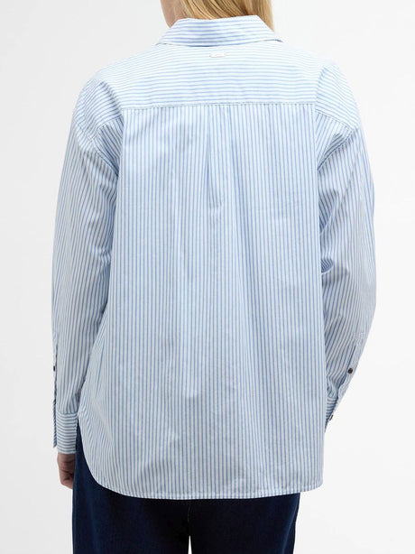 Camicia Barbour polly striped Donna - Celeste