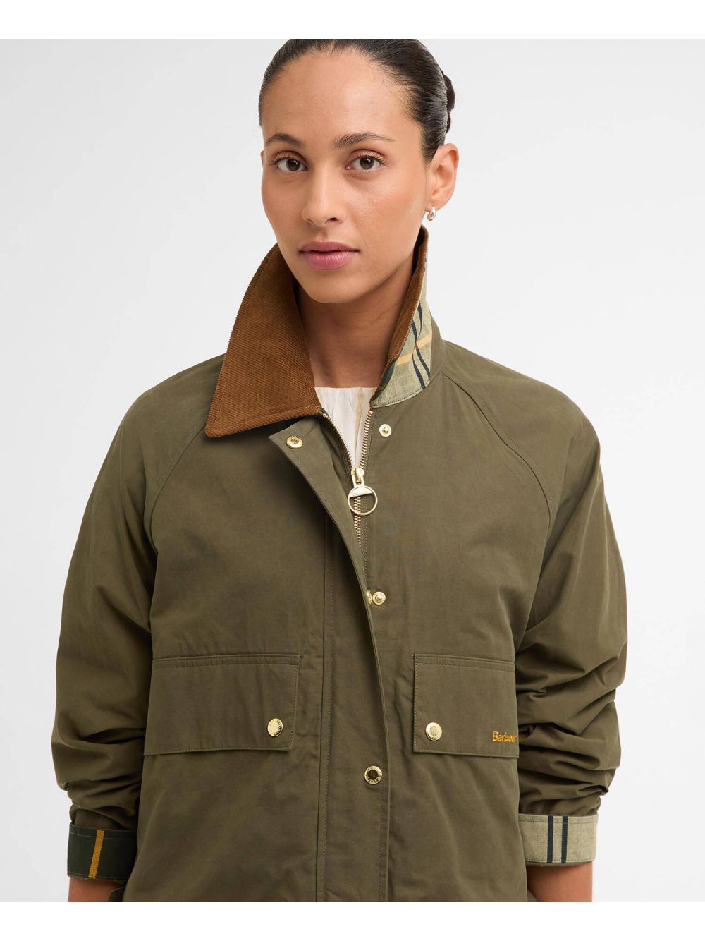 Giubbotto Barbour medland antipioggia Donna - Verde