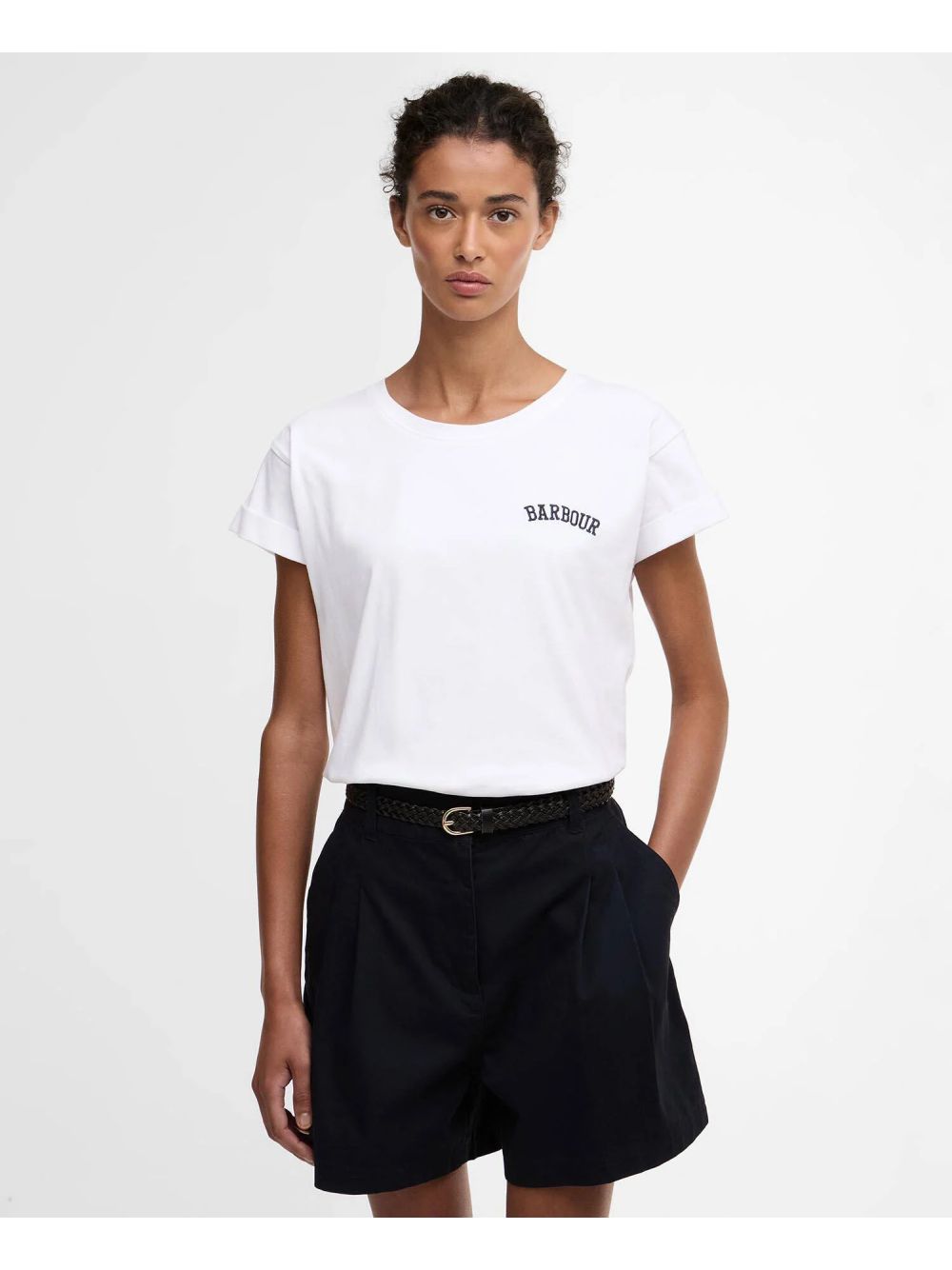 T-shirt Barbour bede Donna - Bianco