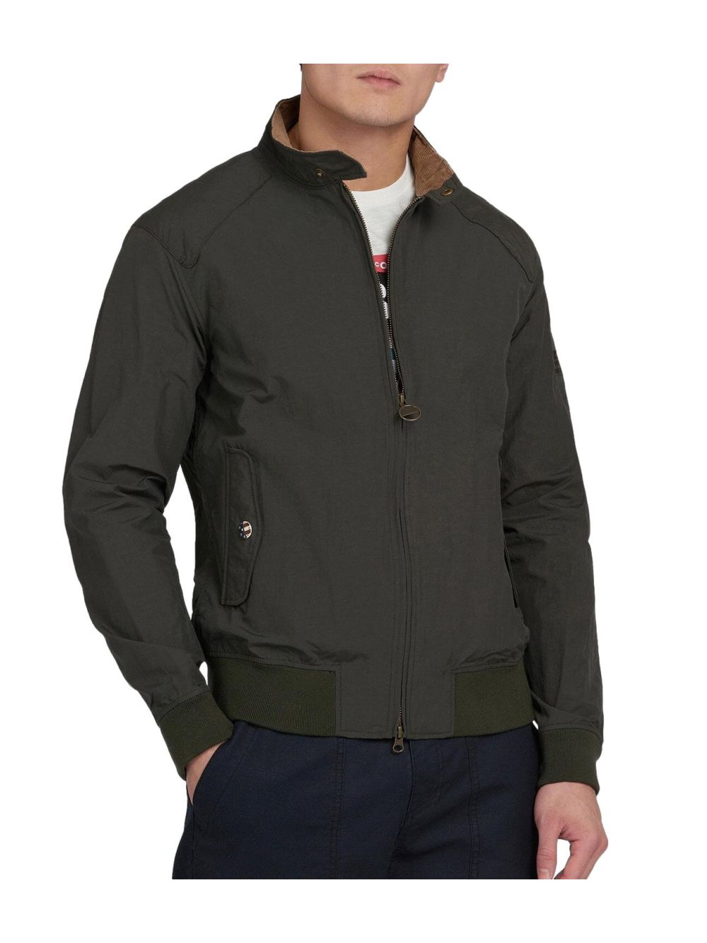 Giubbotto Barbour harrington casual Uomo - Verde
