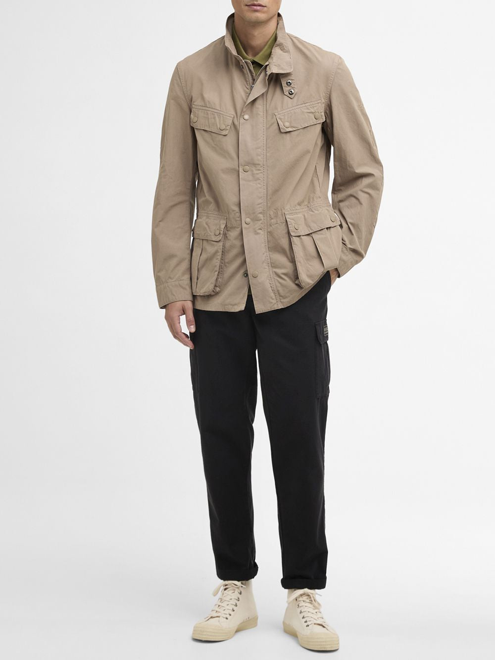 Giubbotto Barbour garment dyed duke Uomo - Beige