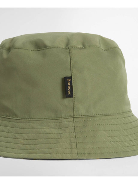 Cappello Barbour hutton reversible bucket Uomo - Verde