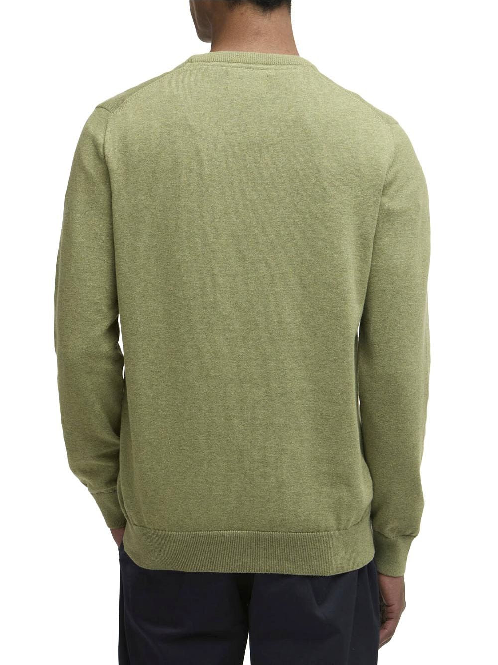 Pullover Barbour pima cotton crew Uomo - Verde
