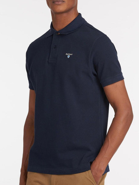 Polo Barbour tartan piquet Uomo - Blu