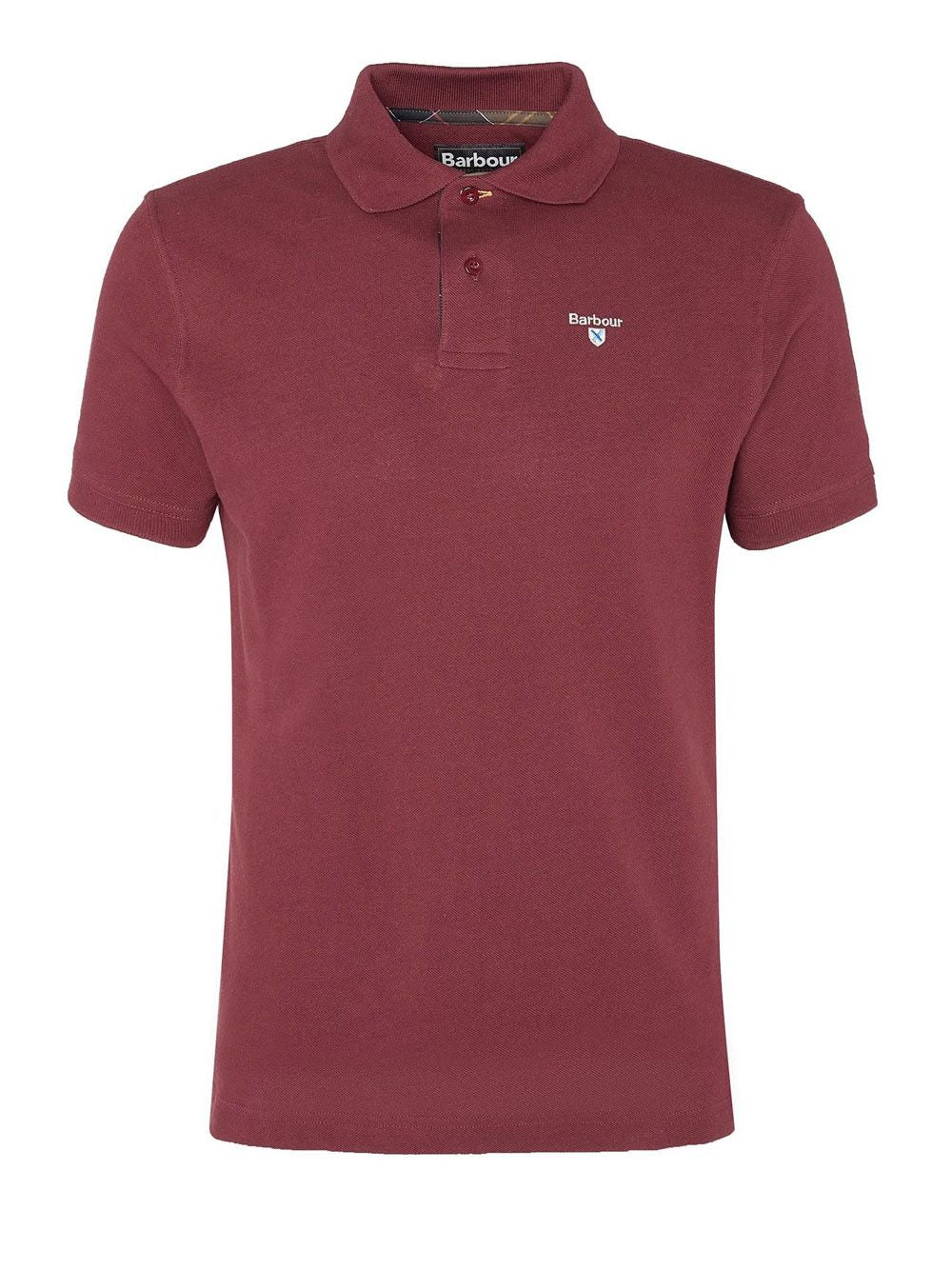 Polo Barbour tartan piquet Uomo - Rosso