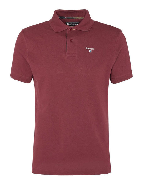 Polo Barbour tartan piquet Uomo - Rosso