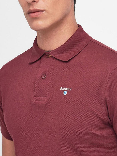 Polo Barbour tartan piquet Uomo - Rosso