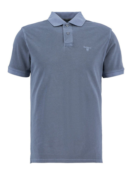 Polo Barbour washed tartan Uomo - Blu