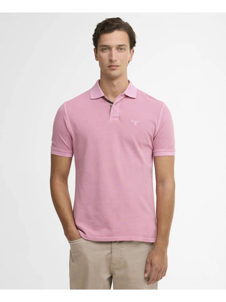 Polo Barbour washed tartan Uomo - Rosa