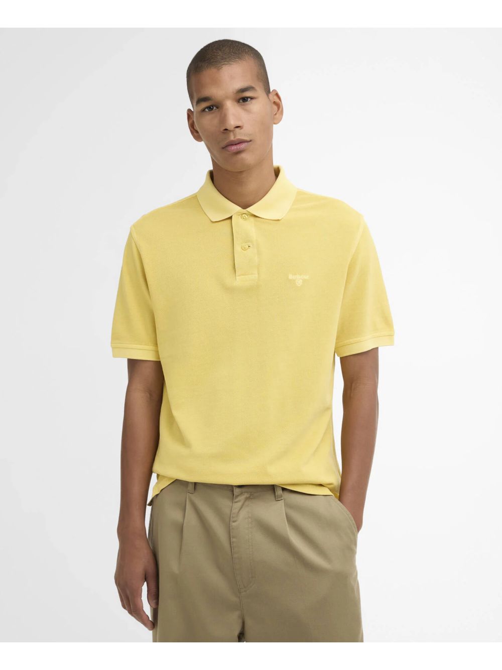 Polo Barbour washed tartan Uomo - Giallo