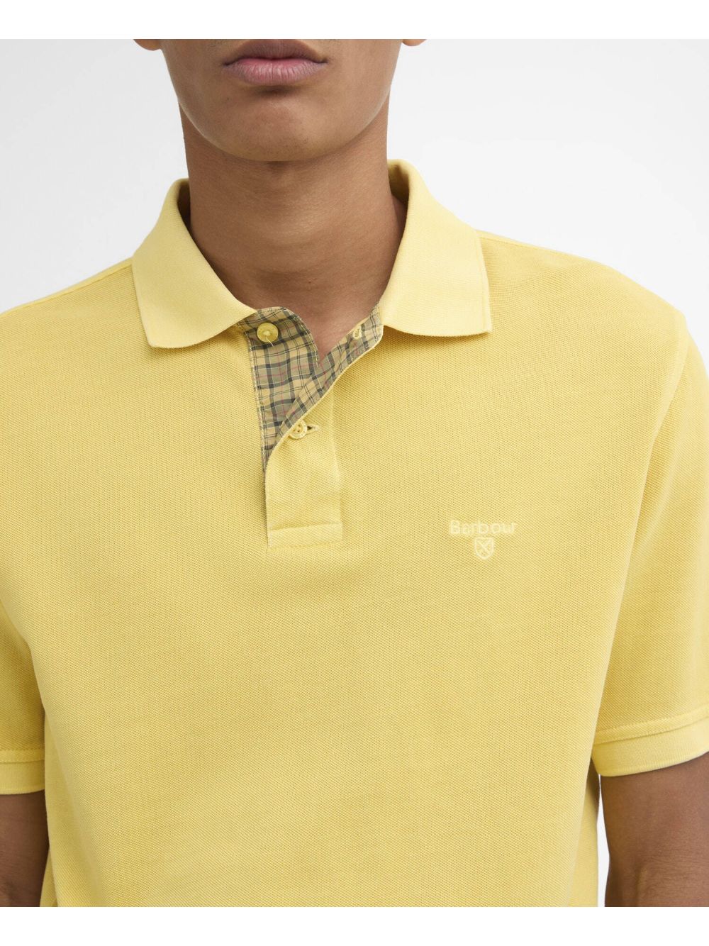 Polo Barbour washed tartan Uomo - Giallo