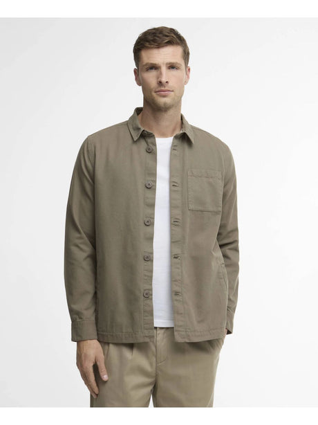 Camicia Barbour washed overshirt Uomo - Oliva