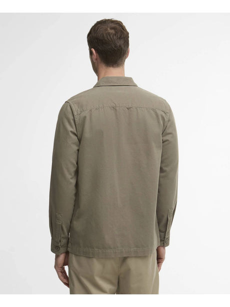 Camicia Barbour washed overshirt Uomo - Oliva