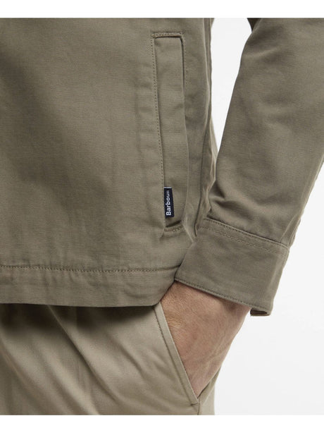 Camicia Barbour washed overshirt Uomo - Oliva