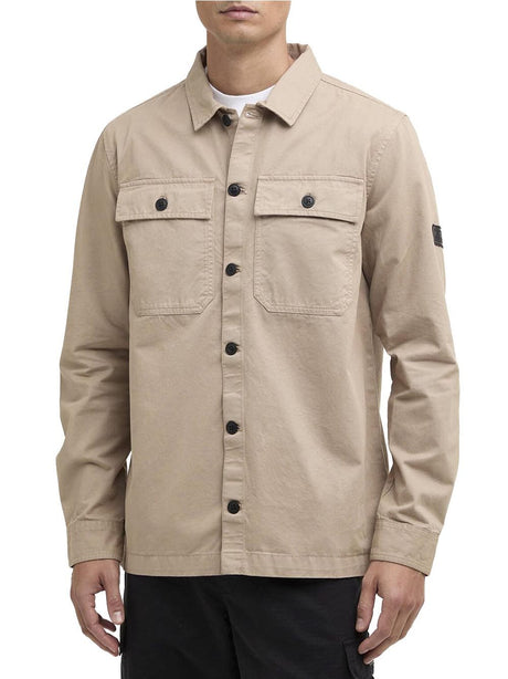 Camicia Barbour arlo overshirt Uomo - Beige