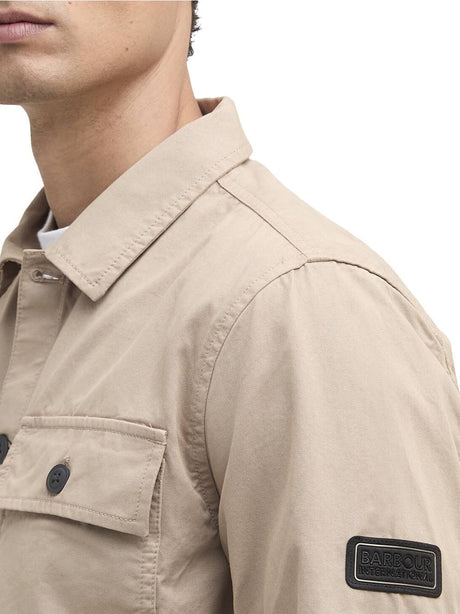 Camicia Barbour arlo overshirt Uomo - Beige